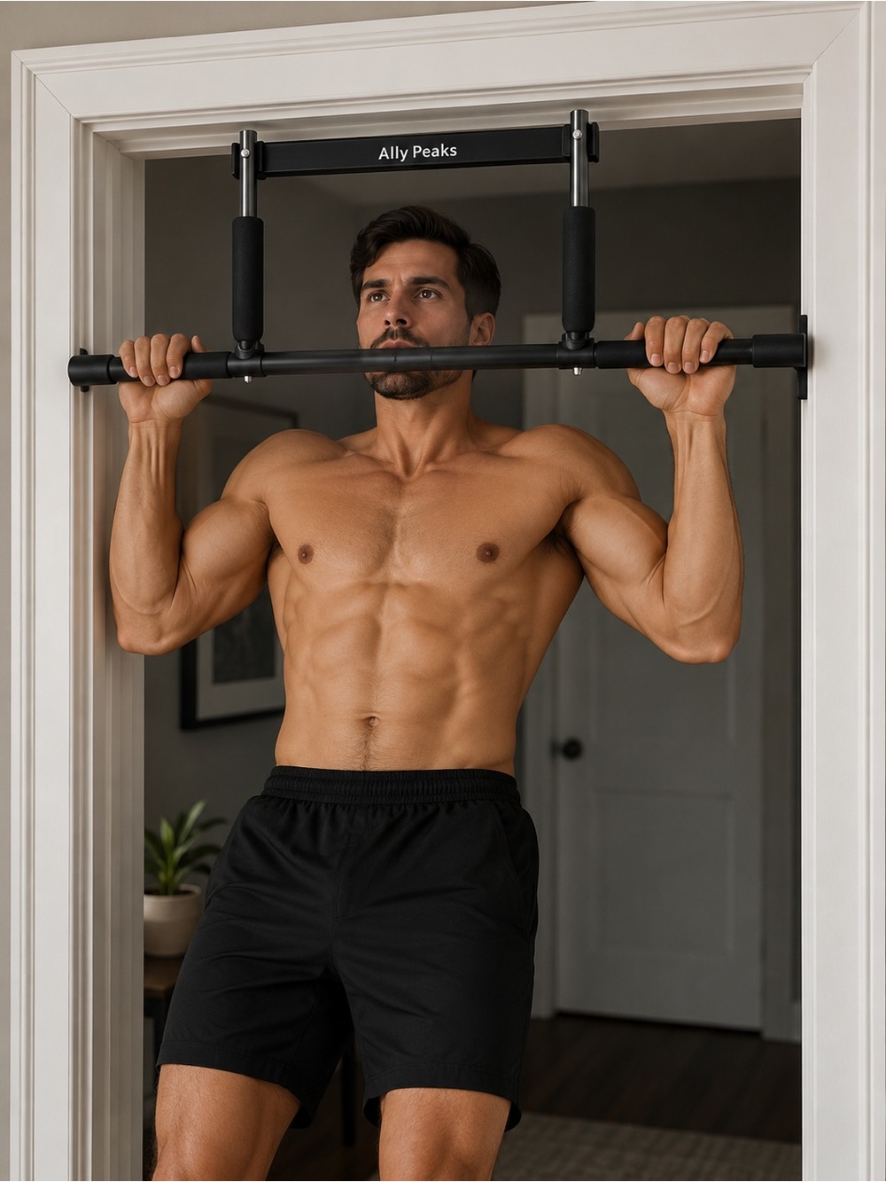 Ally Peaks Multi-Grip Pull-Up Bar – Heavy Duty Doorway Home Gym Fitness Bar